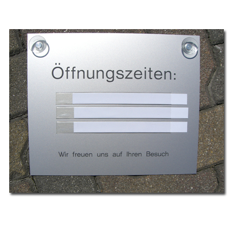 Öffnungszeiten Schilder